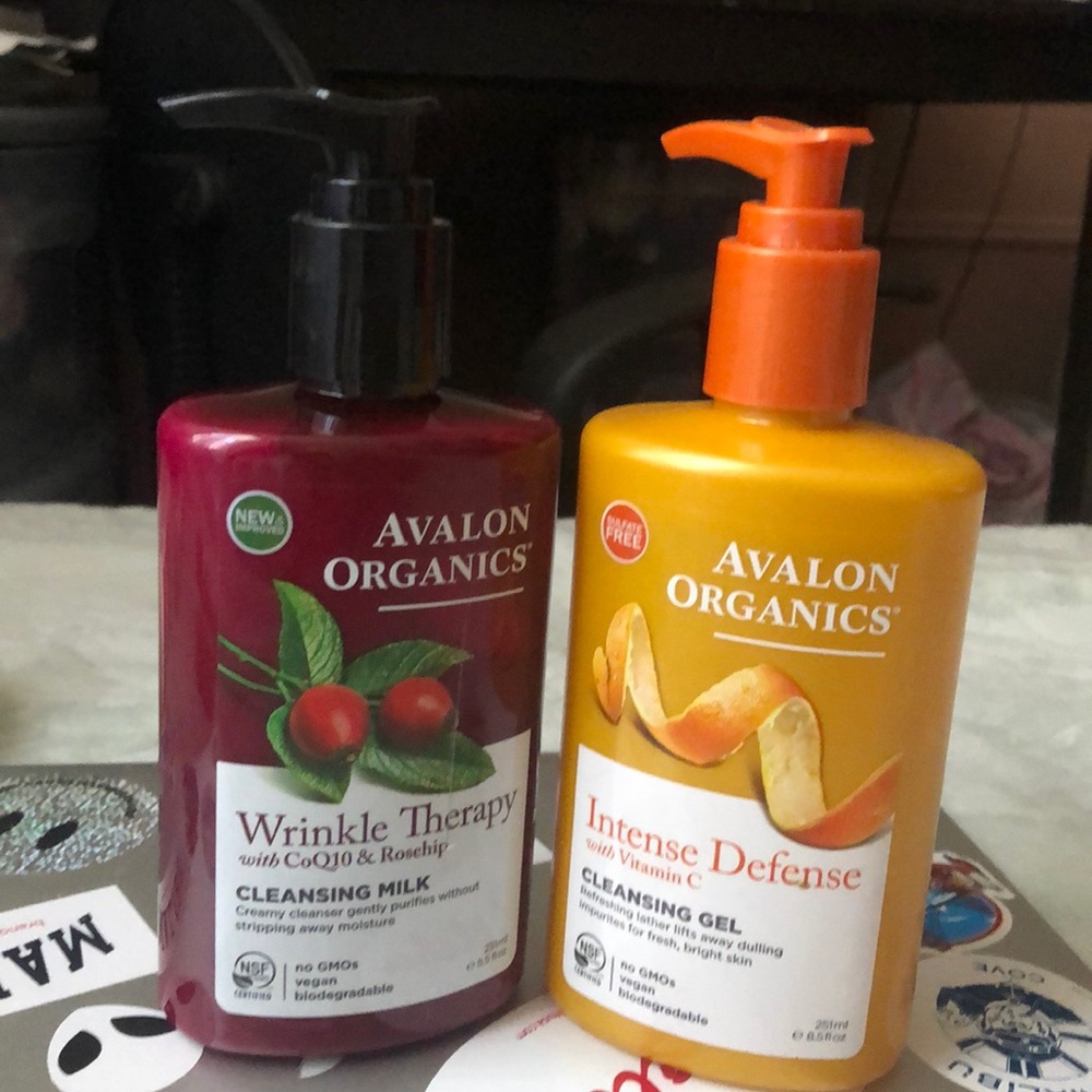 AVALON ORGANICS SET cleansing milk and gel